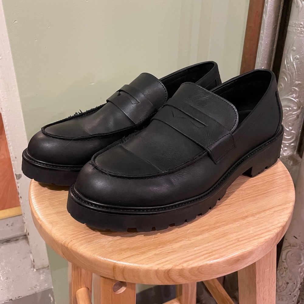 Black Chunky Loafers 9-9.5